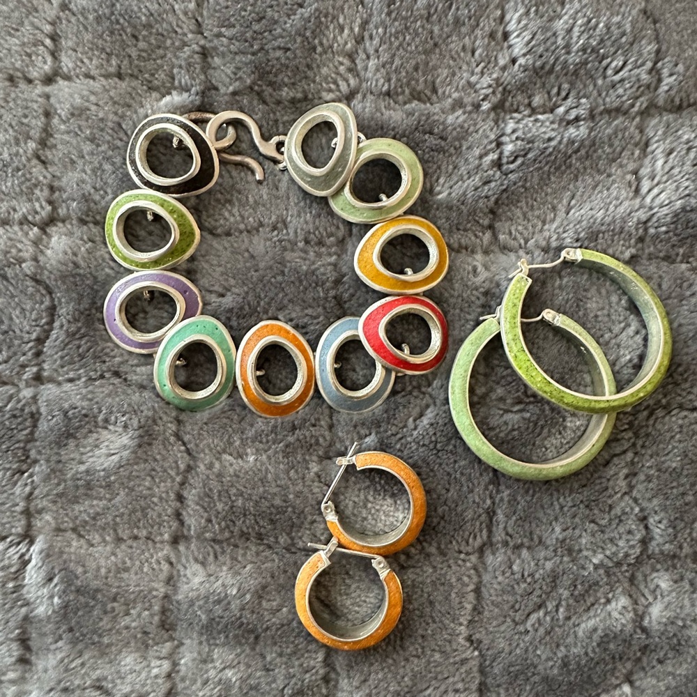 Beautiful bracelets and earrings!